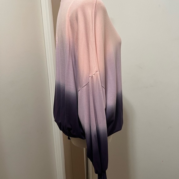 Young Fabulous & Broke Juliette Ombre Peach Purple Crewneck Sweatshirt Size XS - Picture 3 of 8